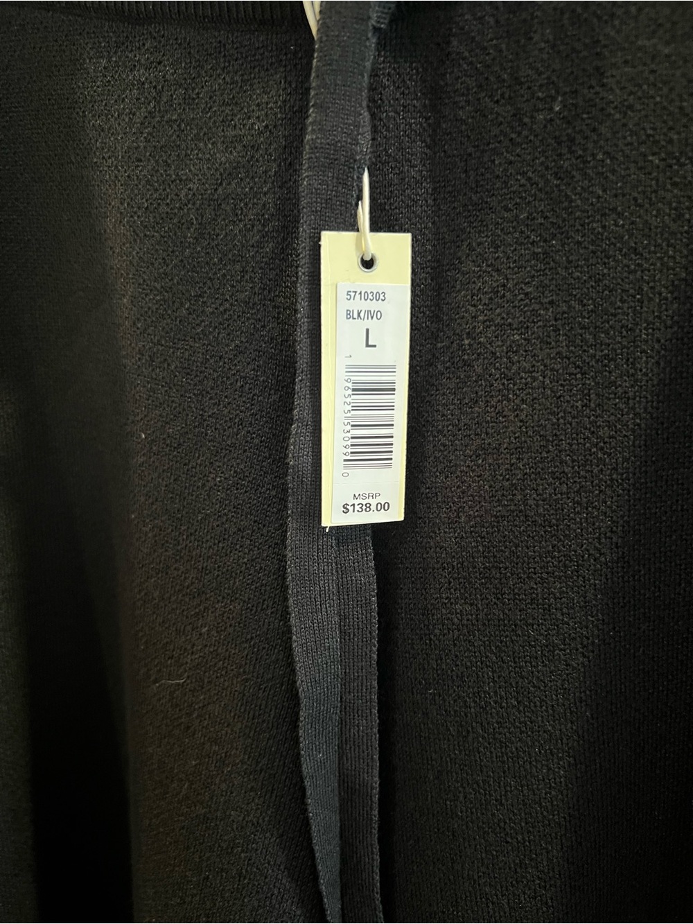 Max Studio Black Knit Wide-Leg Pants with Side Stripe - Picture 2 of 3